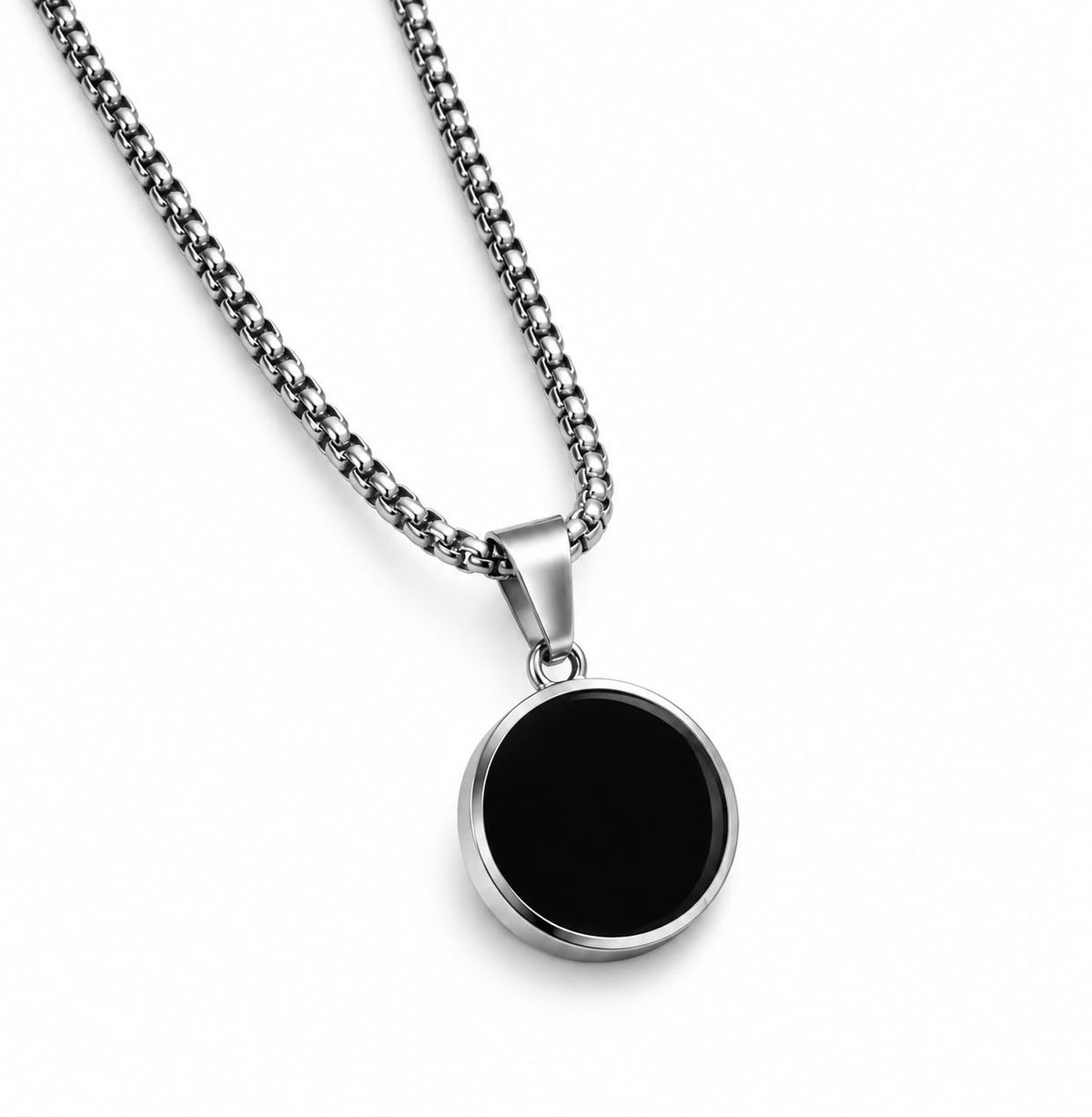 Obsidian Circular Pendent