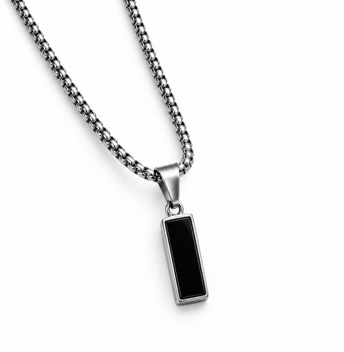 Obsidian Pillar Pendent