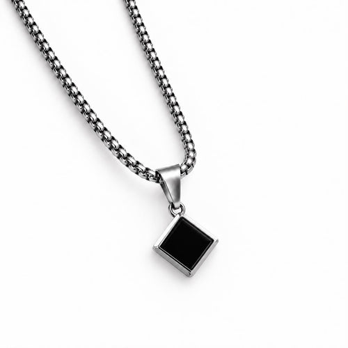 Obsidian Rhombus Pendent
