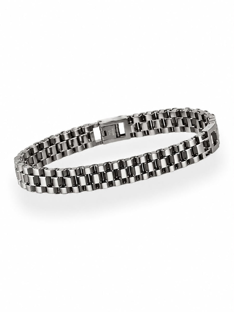 Watch Link Bracelet - Liquid Silver