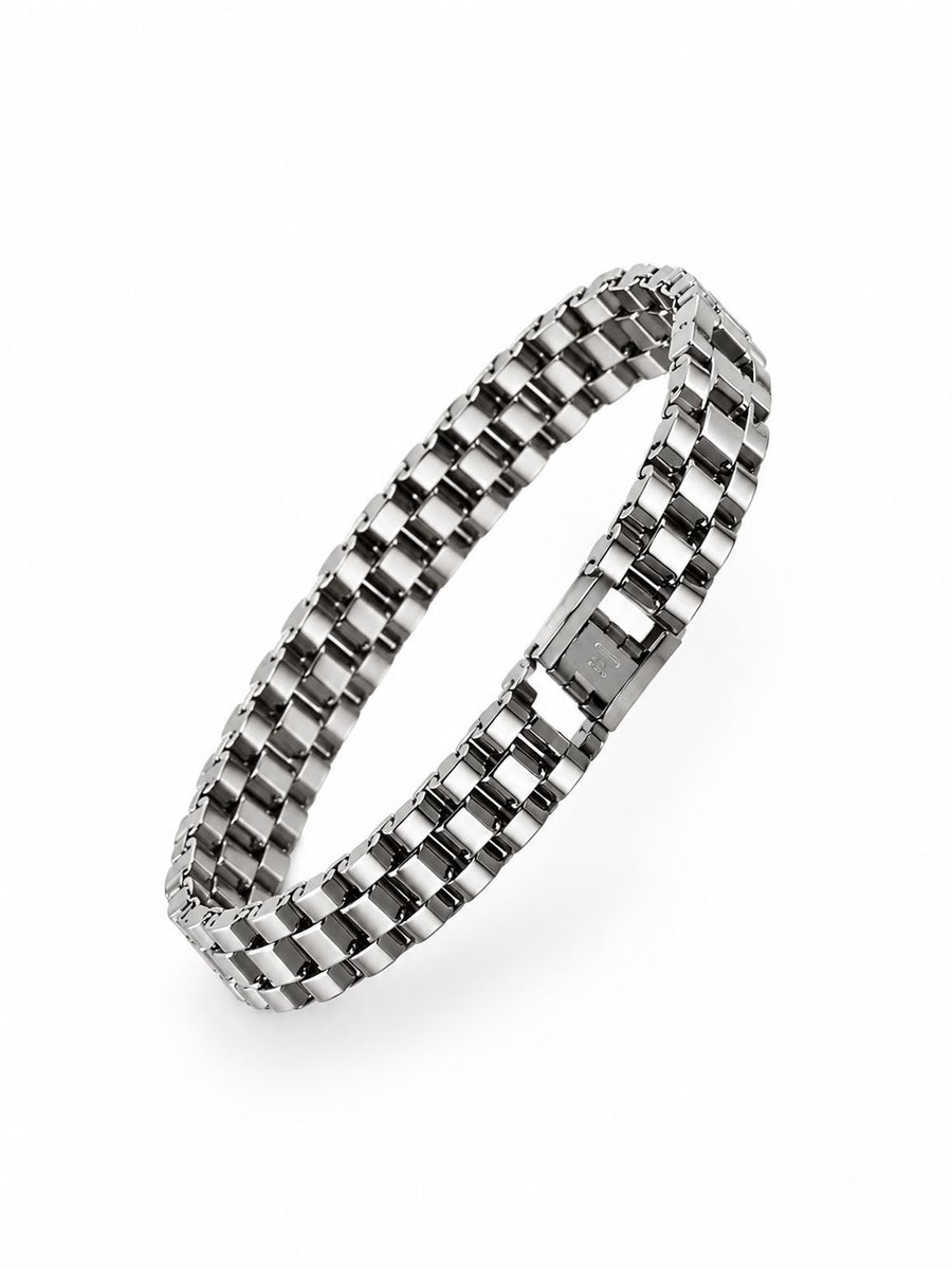 Watch Link Bracelet - Liquid Silver