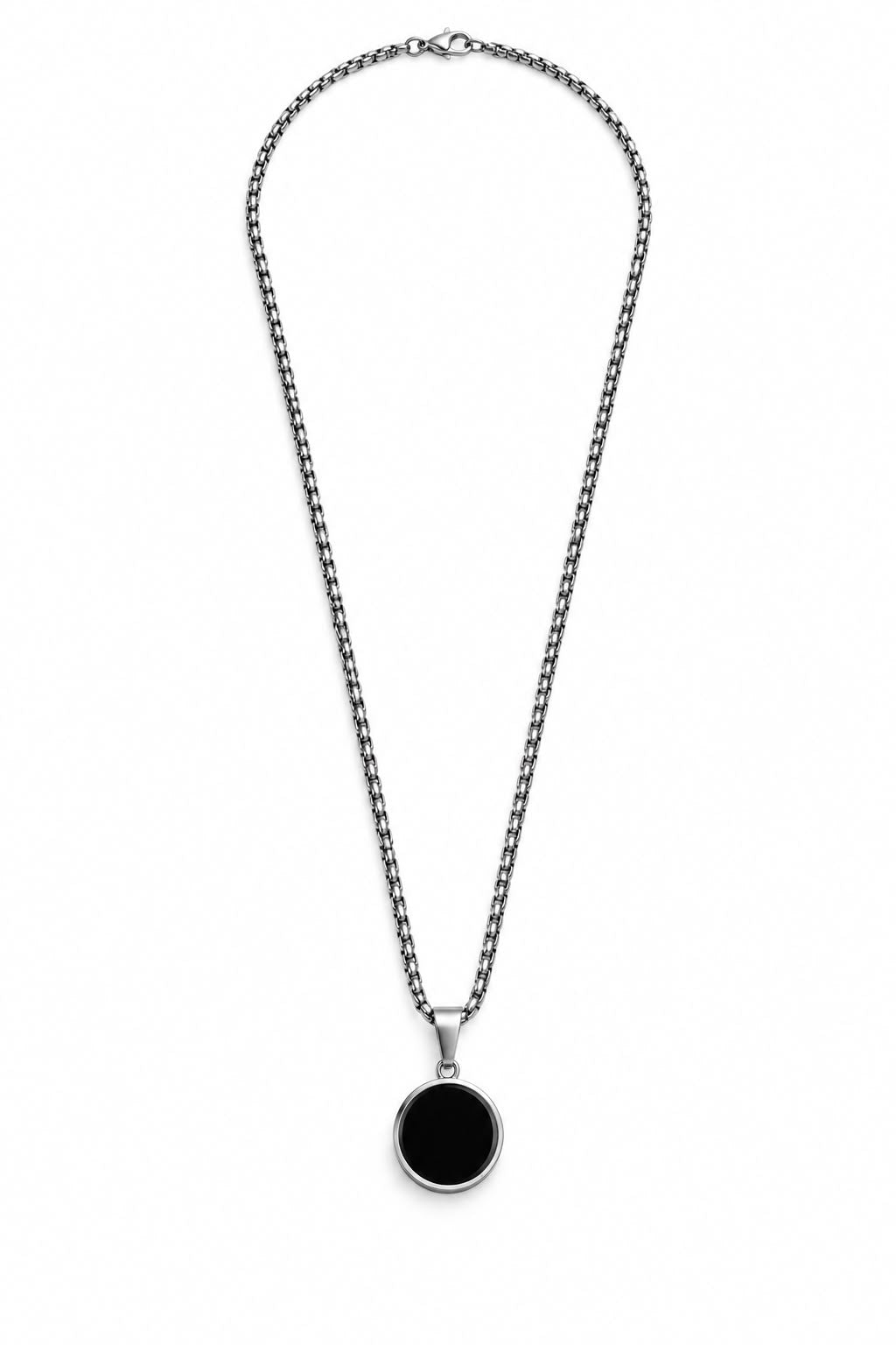 Obsidian Circular Pendent