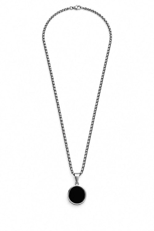 Obsidian Circular Pendent