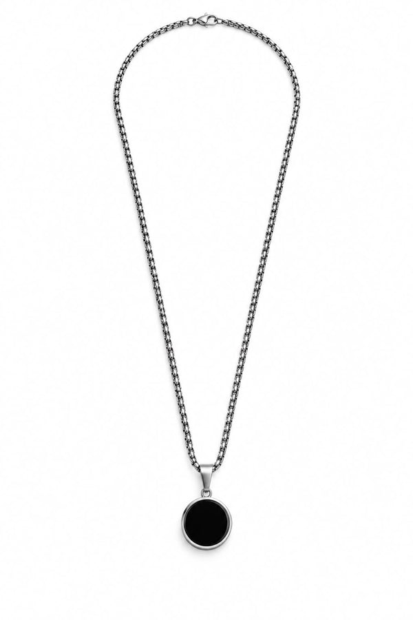 Obsidian Circular Pendent