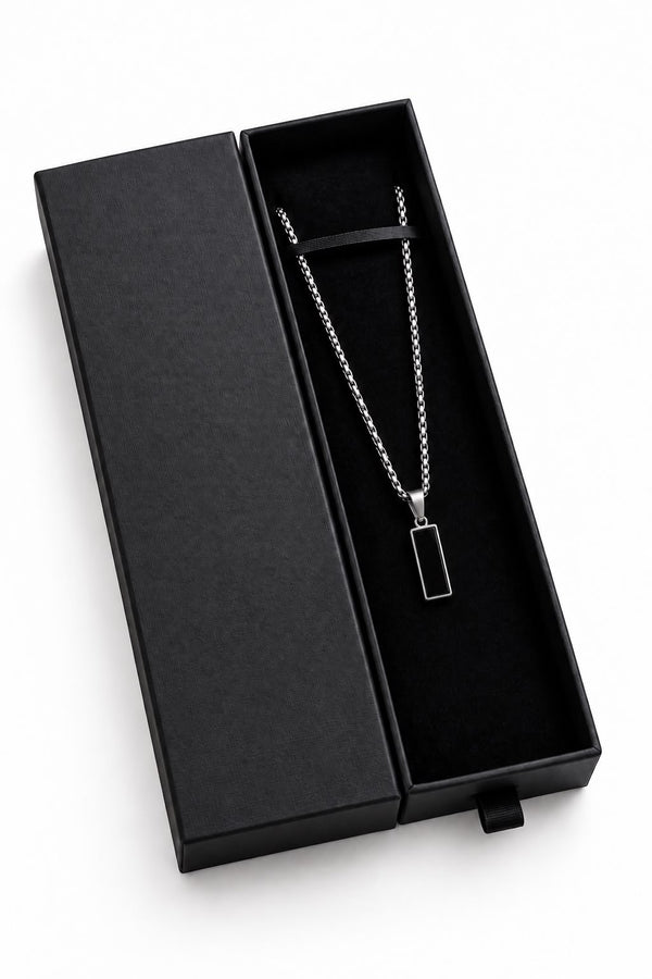 Obsidian Pillar Pendent