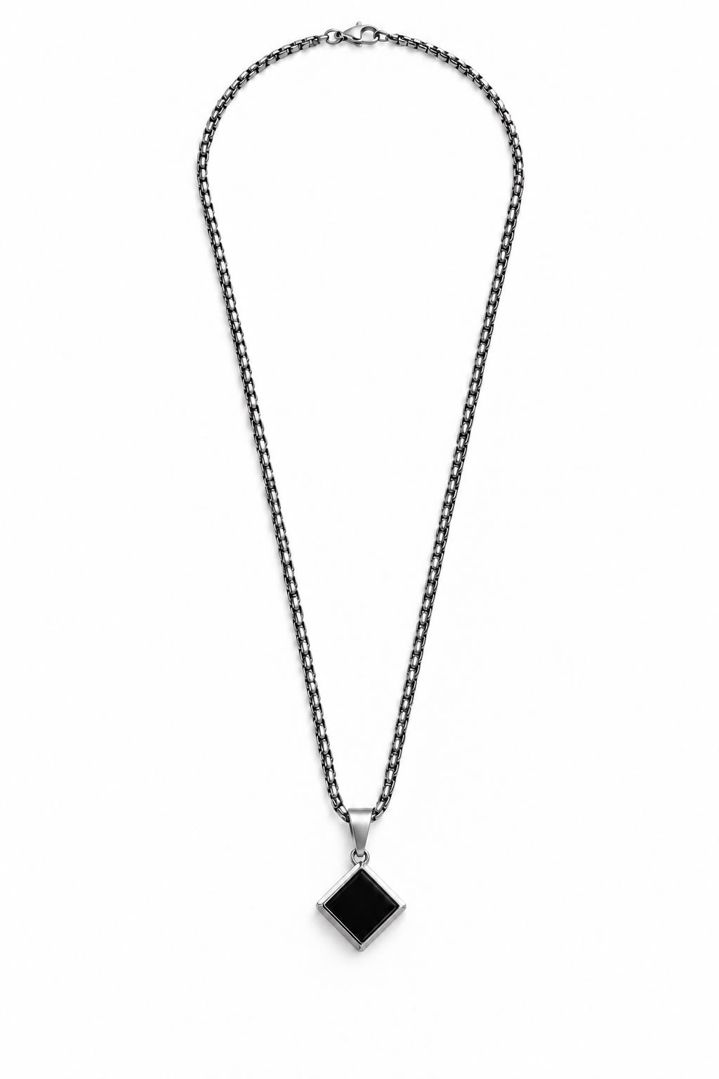 Obsidian Rhombus Pendent