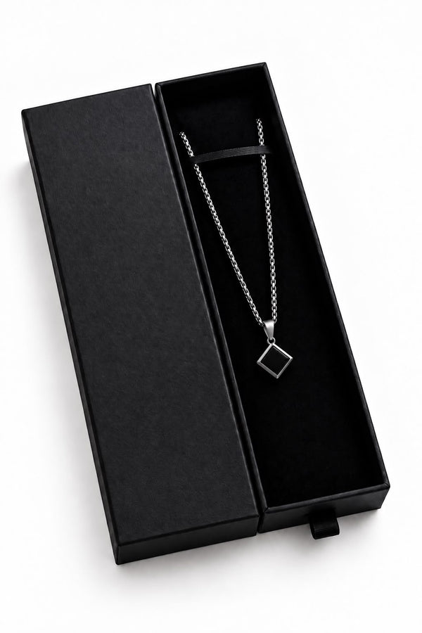 Obsidian Rhombus Pendent