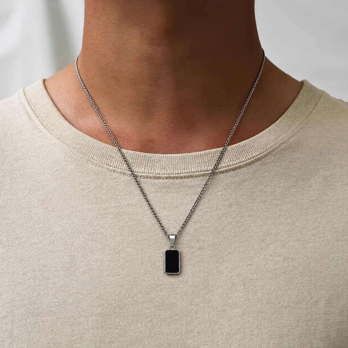 Obsidian Block Pendent
