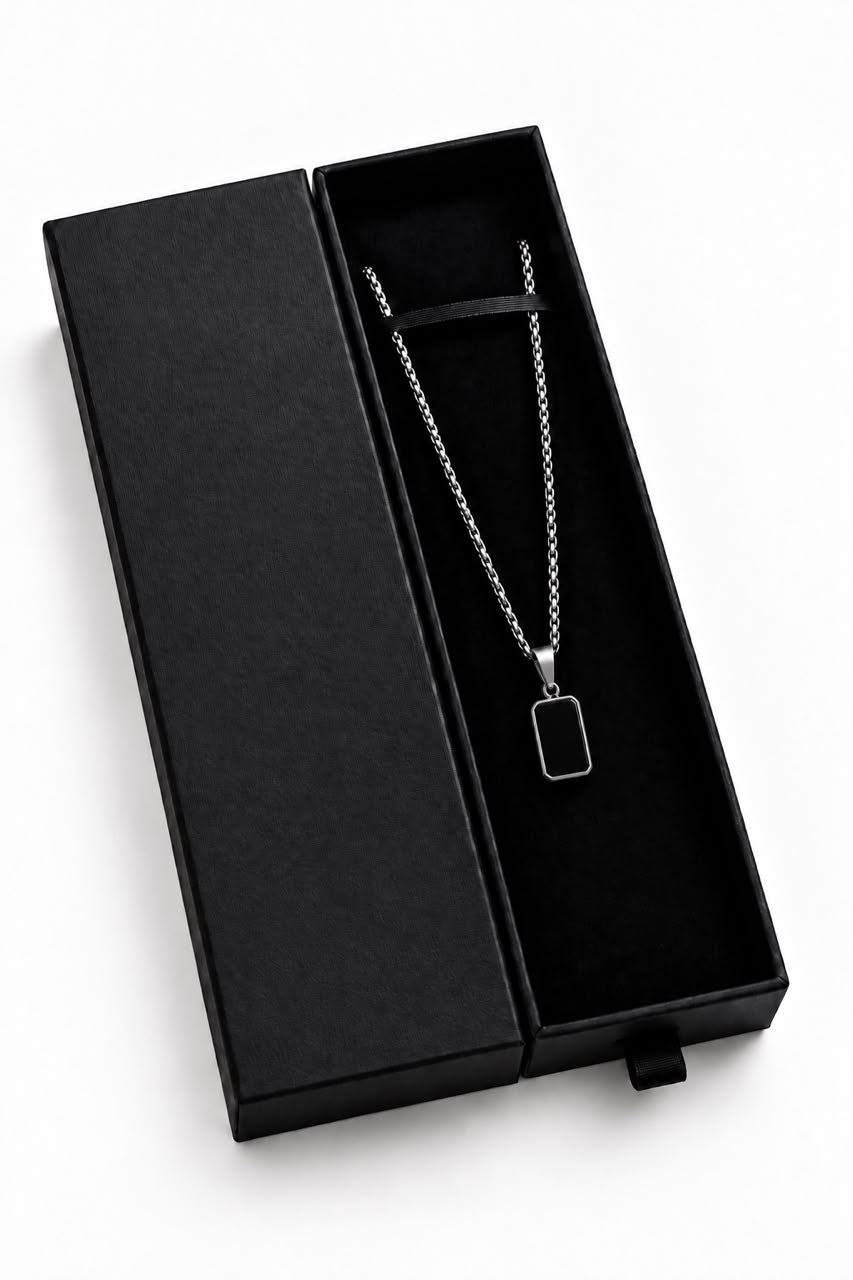 Obsidian Block Pendent