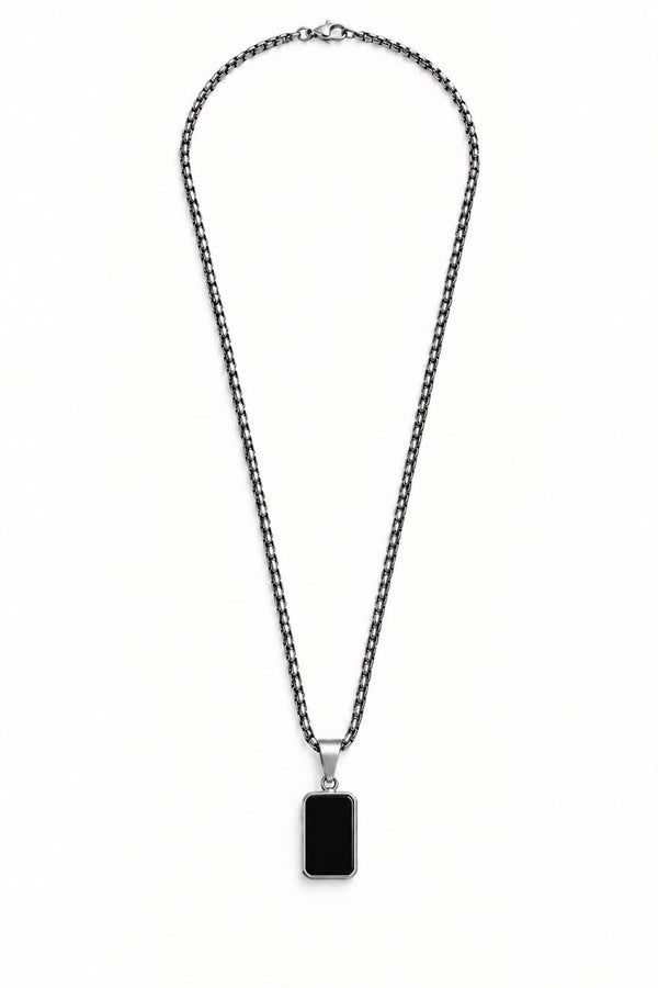 Obsidian Block Pendent